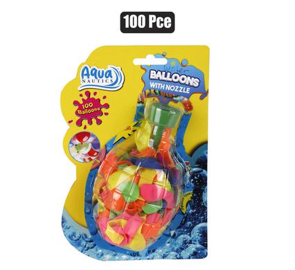 BALLOONS WATER 100PCE W/NOZZLE