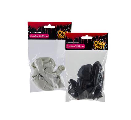 BALLOONS HELIUM 6PC HALLOWEEN F-01