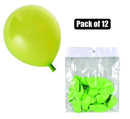 BALLOONS HELIUM 1PC METALLIC L/GRN F-01