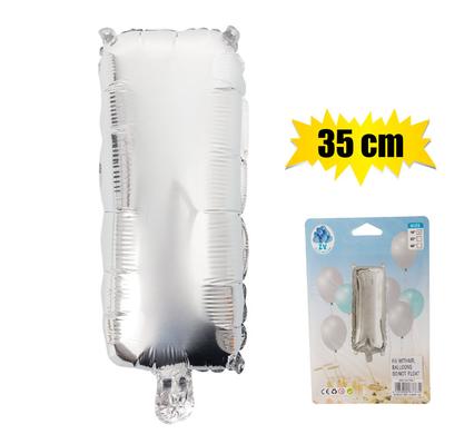 BALLOON FOIL SILVER I 35cm