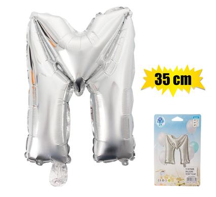 BALLOON FOIL SILVER M 35cm