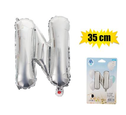 BALLOON FOIL SILVER N 35cm
