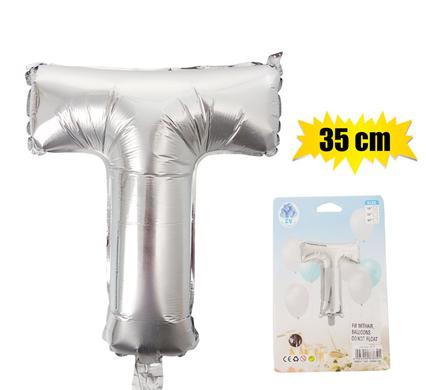 BALLOON FOIL SILVER T 35cm