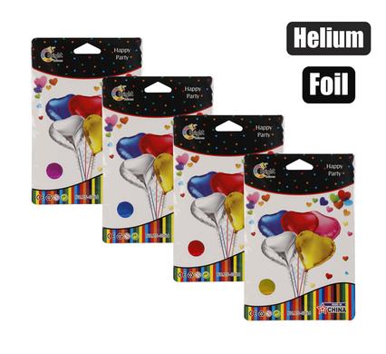 BALLOONS HELIUM FOIL HEART ASTF-01