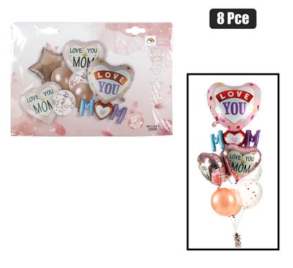 PARTY BALLOON BOUQUET MOTHER'SDAY 8 PCS