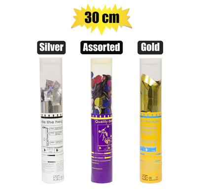 PARTY POPPER ASSTD 30cm