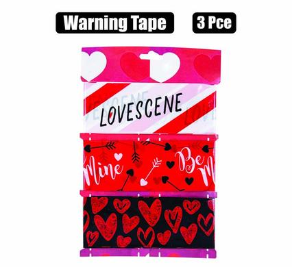 PARTY LOVE WARNING TAPE 3PC