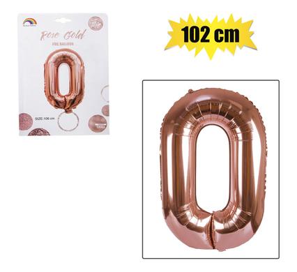 BALLOON HELIUM FOIL ROSE G 0 102cm F-04