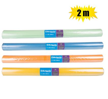 BOOK COVER KRAFT ROLL ASSTD COL 500mmx2m