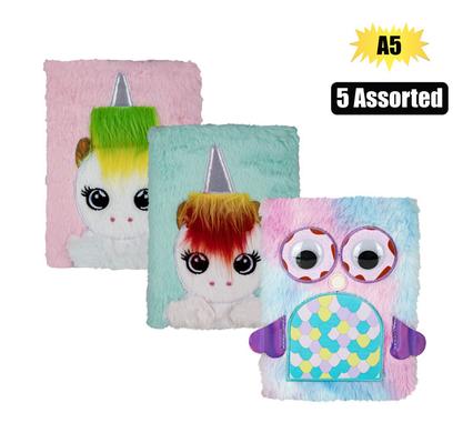 NOVELTY NOTEBOOK PLUSH A5