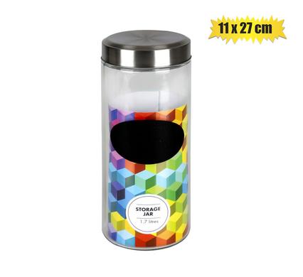 STORAGE-JAR GLS BLACKBOARD 11x27cm