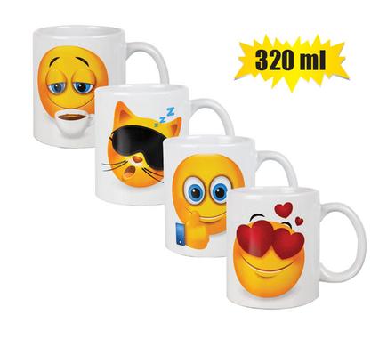 MUG DAILY STRAIGHT ICON 320ML ASSTD