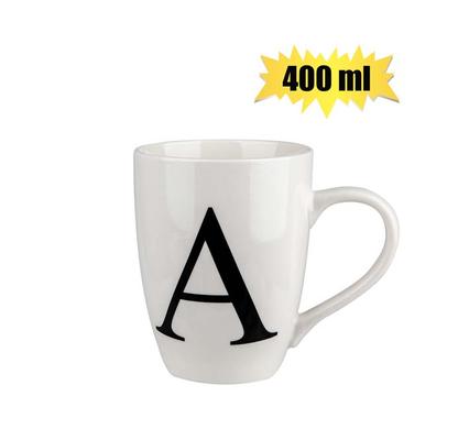 MUG DAILY TALL LETTER A,400ml