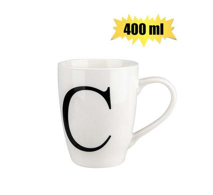 MUG DAILY TALL LETTER C,400ml