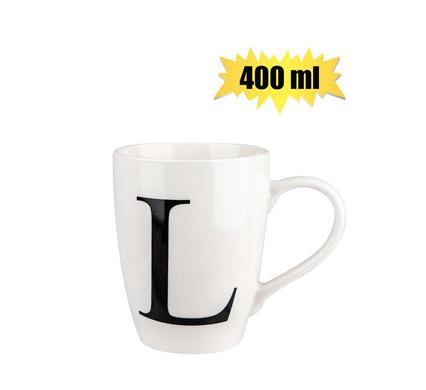 MUG DAILY TALL LETTER L,400ml
