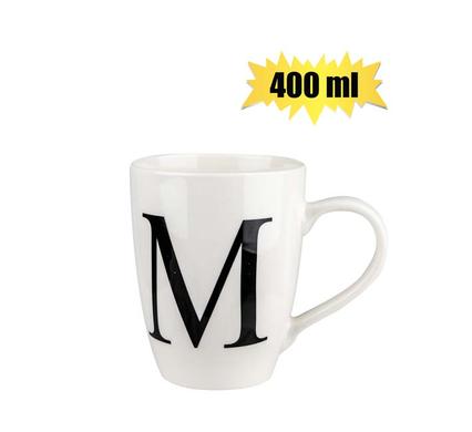 MUG DAILY TALL LETTER M,400ml