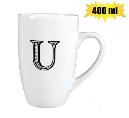 MUG DAILY TALL LETTER U,400ml