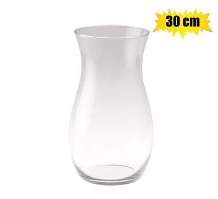 VASE GLASS FLORIST CLAUDIA 30CM CLEAR