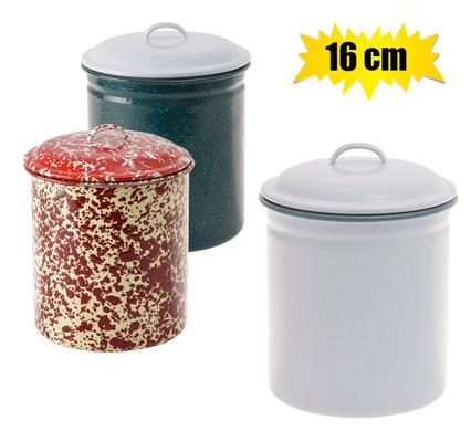 CANNISTER ENAMEL 16cm