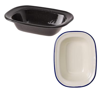 PIE DISH ENAMEL 16cm OBLONG