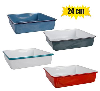 BROWNIE PAN ENAMEL 24cm