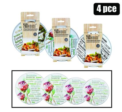 STOVE-BURNER-COVERS 4PC WORDS HILLHOUSE