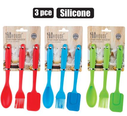 SPATULA-SET 3PC SILICONE BRIGHTS H/HOUSE