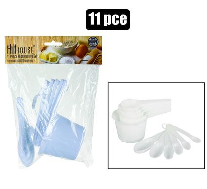 MEASURING-SET 11PCE CUPS+SPN PL BAKEWARE