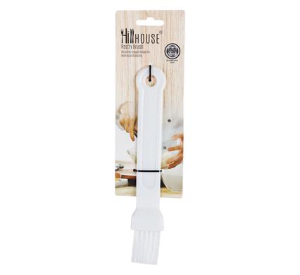 PASTRY-BRUSH PL-HANDLE SQ WHT HILLHOUSE