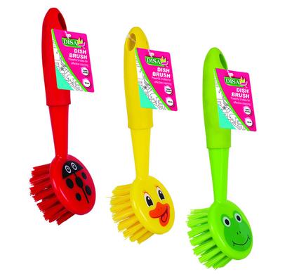 DISH BRUSH ASSTD DESIGN 18cm