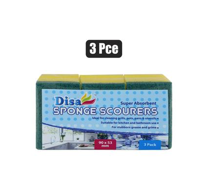 SCOURER FOAM GREEN PAD 3PC YELLOW