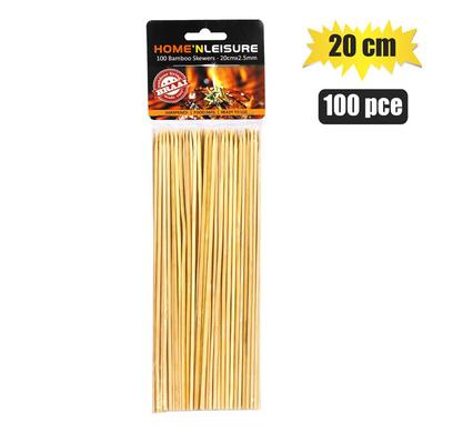 SKEWERS BAMBOO 20cm 100PCE 2.5mm H&L