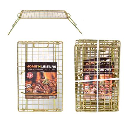 BRAAI-GRID PORTABLE 47x31x22cm FOLDING