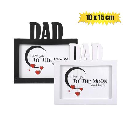 PICTURE-FRAME PL DAD ASSTD 10x15cm