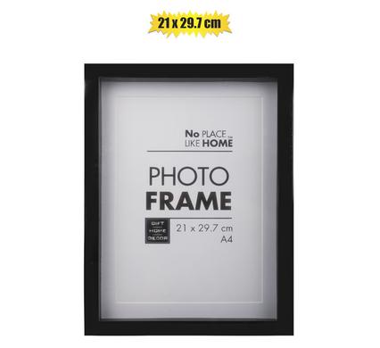 PICTURE-FRAME PL SHADOW BOX 21x30cm BLK