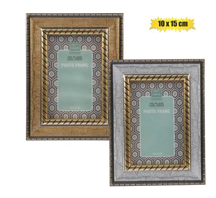 PICTURE FRAME PL MARBLED 10x15cm ASSTD