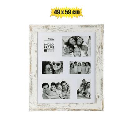 PICTURE-FRAME COLLAGE MDF 6HOLE STRESSED