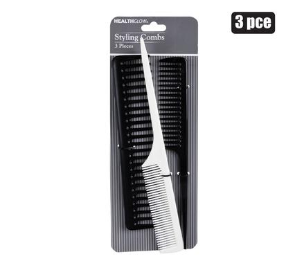 HAIR COMB PLASTIC 3PC STYLING