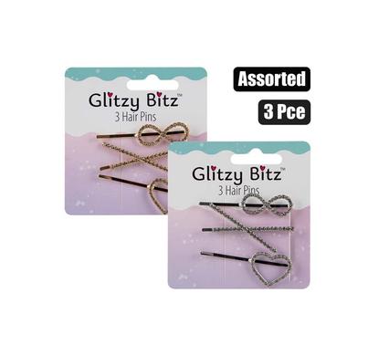 HAIR Stylish PINS ASSTD 3PCE