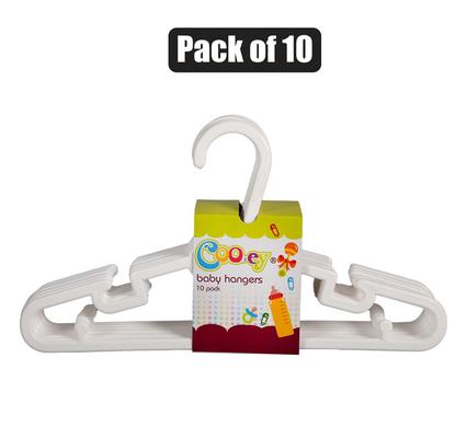COOEY BABY HANGERS PACK-10 ASSORTED