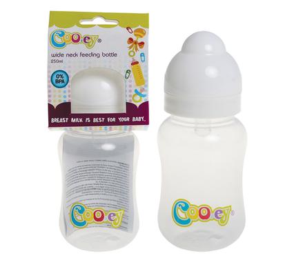COOEY FEEDING BOTTLE PL WIDE NECK 250ml
