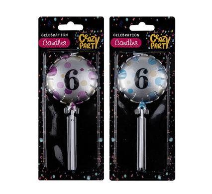 CANDLES BIRTHDAY BALLOON ROUND ASSTD-6