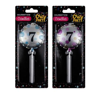 CANDLES BIRTHDAY BALLOON ROUND ASSTD-7