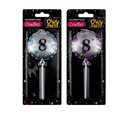 CANDLES BIRTHDAY BALLOON ROUND ASSTD-8