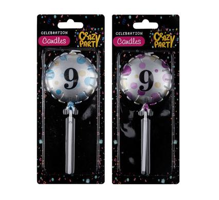 CANDLES BIRTHDAY BALLOON ROUND ASSTD-9