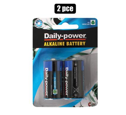 BATTERIES ALKALINE SIZE:C 2PCE BLISTER