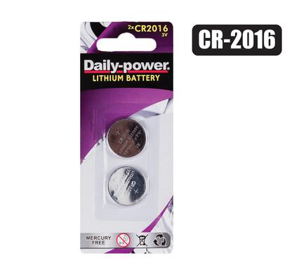 BATTERIES LITHIUM CR-2016(3V) CARD-OF-2