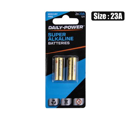 BATTERIES ALKALINE 23A (12V) CARD-OF-2