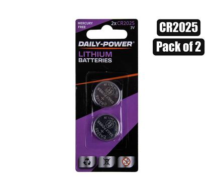 BATTERIES LITHIUM CR-2025(3V) CARD-OF-2