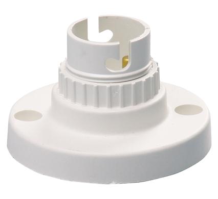 BATTEN-HOLDER NYLON 50mm WHITE BULK